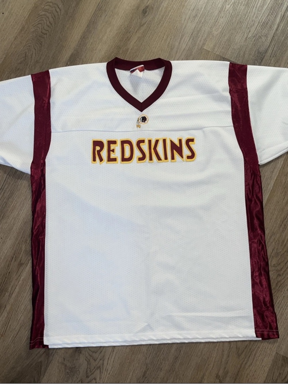 vintage White & Burgundy Redskins Football Jersey washington commanders
